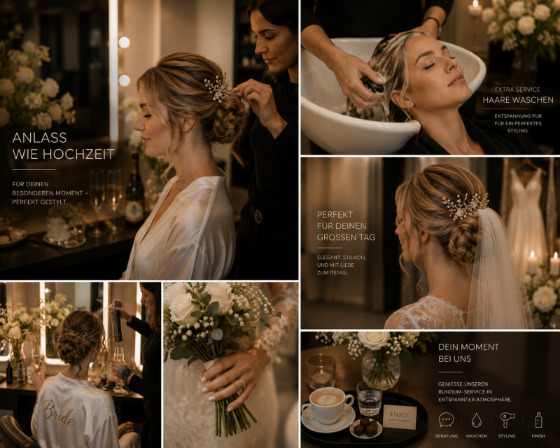 Platzhalterbild – hier ein Foto zum Thema Anlass- und Brautstyling einfügen